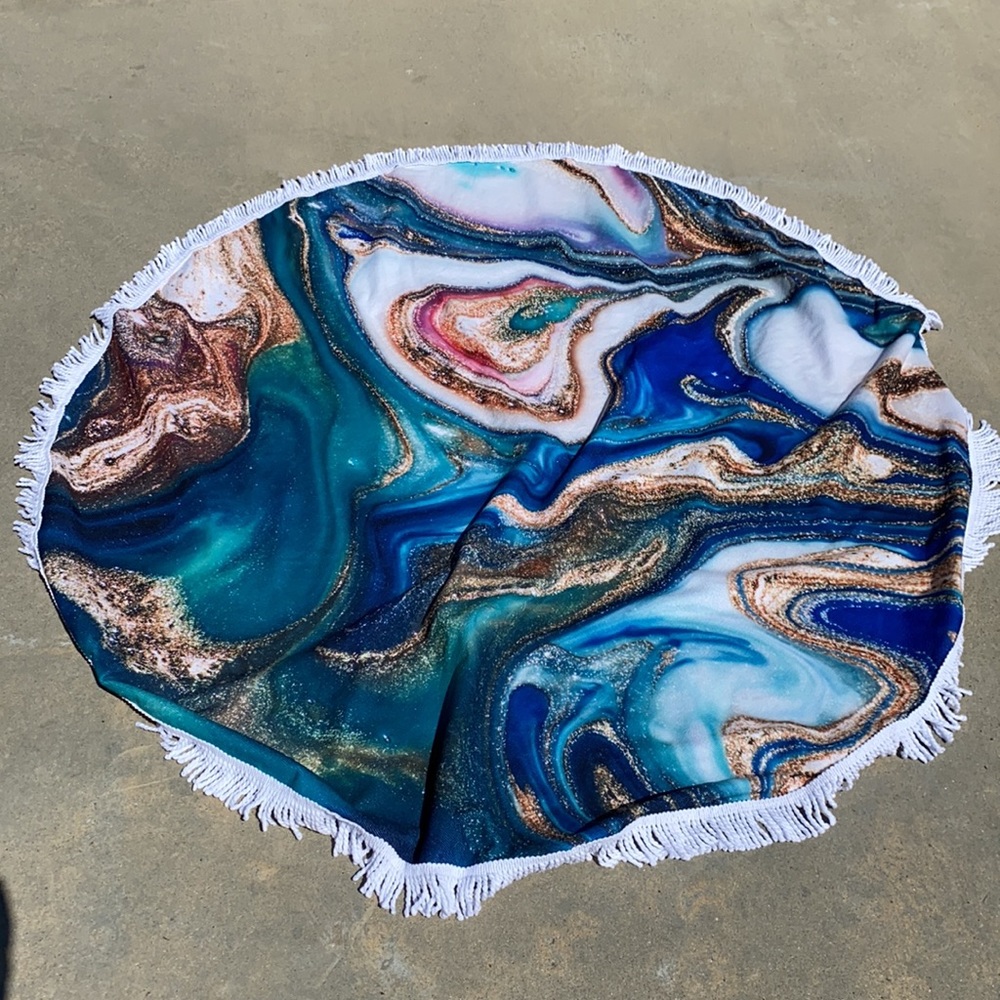 BEACH TOWEL light weight geo print
